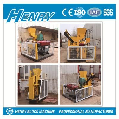 Hr1-25 Diesel Engine Interlocking Brick Machine Without Electricity