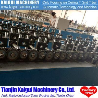 Ceiling T Grid Main Cross Suspended Tee Bar Making Machine