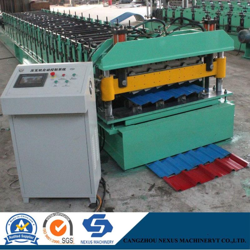 Nexus Custom Design Double Layer Metal Roof Tile Roll Forming Machine with Good Price