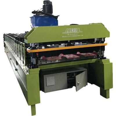 Roofing Aluminum Sheets Machinetrapezoidal Panel Sheet Ibr Roll Forming Machine Roof Tile Making Machine Building Machinery