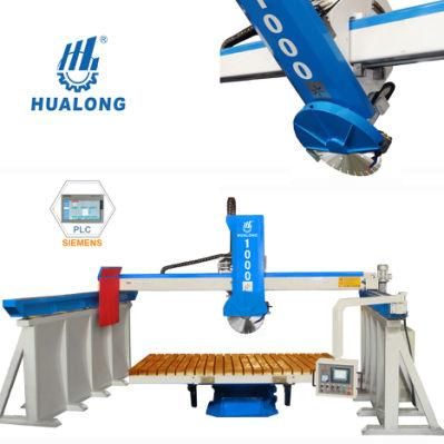 Hlsq-1000 Infrared Granite Bridge Saw with Rotating Table