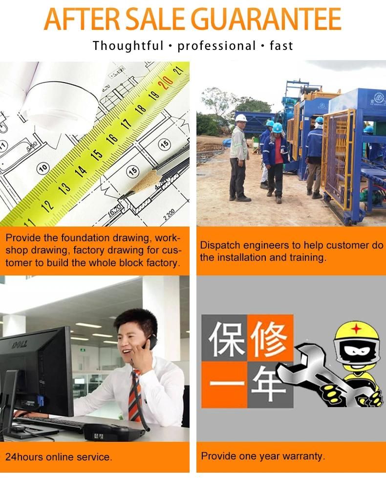 Qt4-16 Automatic Hydraulic System and Vibretion Technology Block Brick Making Machine