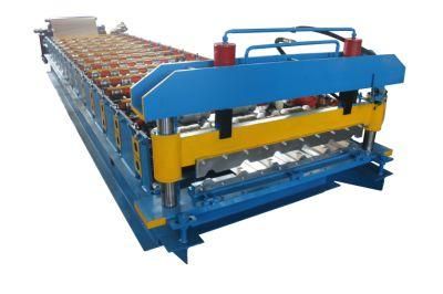 Ibr Roofing Sheet Iron Steel Corrugated Roof Sheeting Metal Double Layer Tile Panel Roll Forming Machine