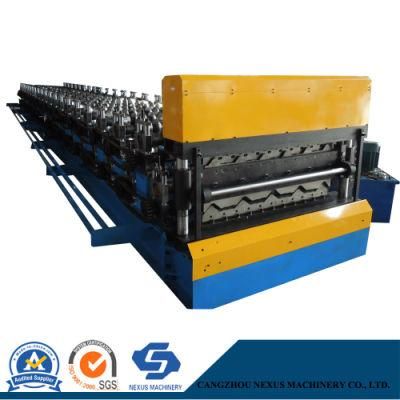 Double Decker Roofing Machine Dual Layer Roof Sheet Rollformer with 5.5kw Motor Power