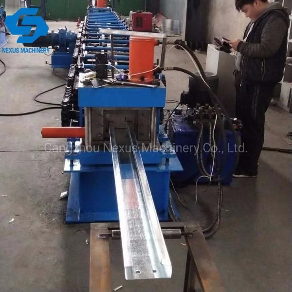 CE Container House Beams Cold Roll Forming Machine with Hydraulic Cutter