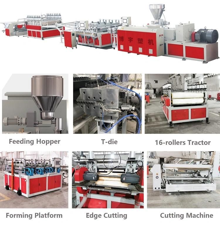 WPC PVC Foamed Board Production Line Free Crust Foaming Board WPC Board Making Machine Complete Set Extrusion Line
