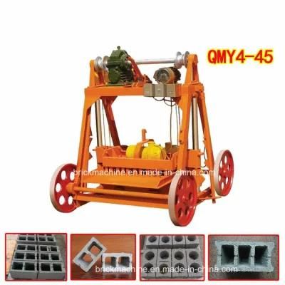 Qmy4-45 Mobile Lay Egger Concrete Hollow Block Making Machine