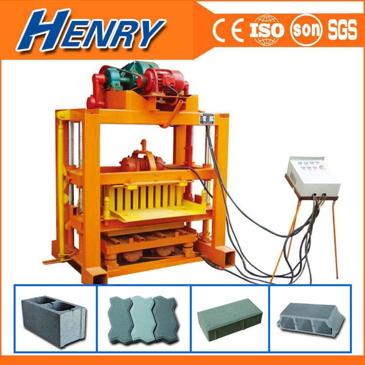 Small Investment Qtj4-40 Concrete Cement Block Molding Machine Paving Brick Paver Block Forming Machine