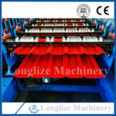 Roofing Tile Roll Forming Machine for Color Steel Coils, Galvanized Sheet, Aluminium Coils