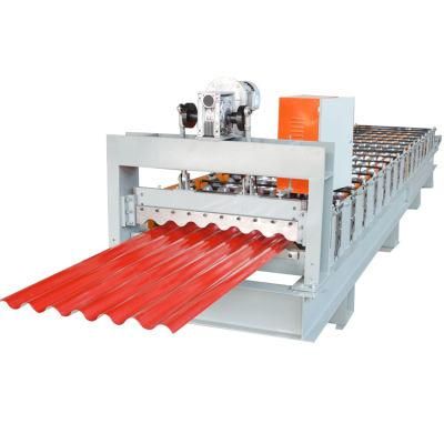 Corrugated Roof Tile Metal Sheet Roll Forming Machine in Tile Making Machinery Bending Machine Building Material