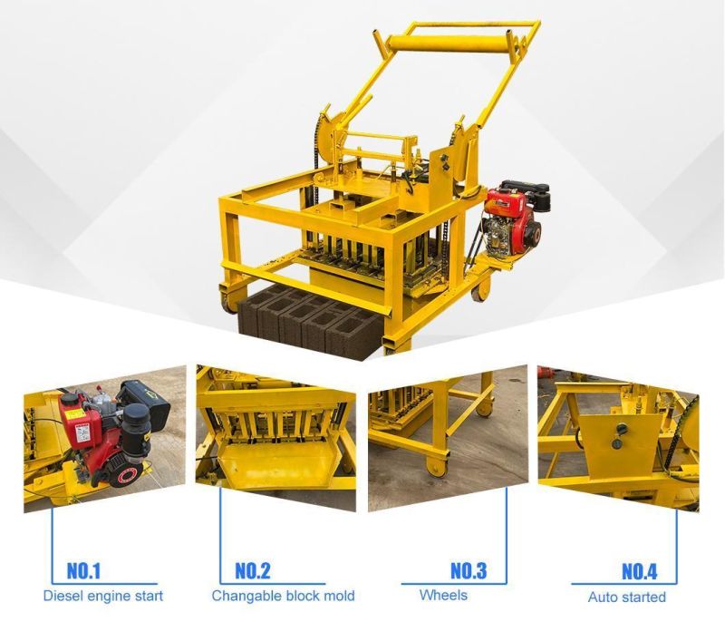 Concrete Small Mobile Brick Block Machine