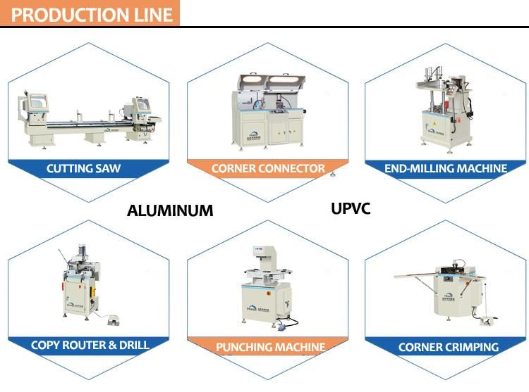 Plastic Window and Door Machinery Automatic Water Slot Router Milling Machine UPVC Door Window Making Machine