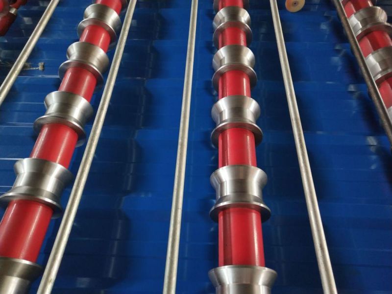 Trapezoidal Color Coating Aluminium Roof Tiles Roll Forming Metal Machine