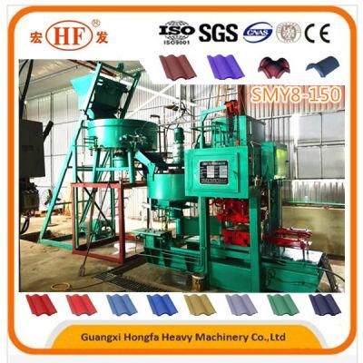 Construction Cement Concrete Roof Tile Maker Seal Tile Pressing Machine