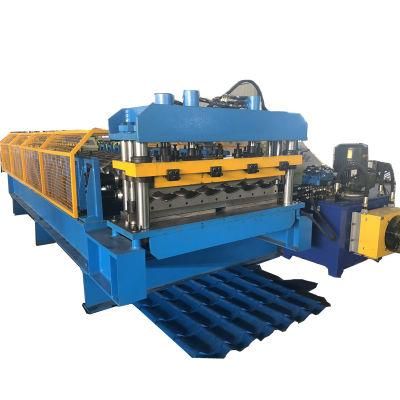 South Africa Glazed Tile Roof Panel Roll Forming Machine with CE Certificate Roof Forming Machine