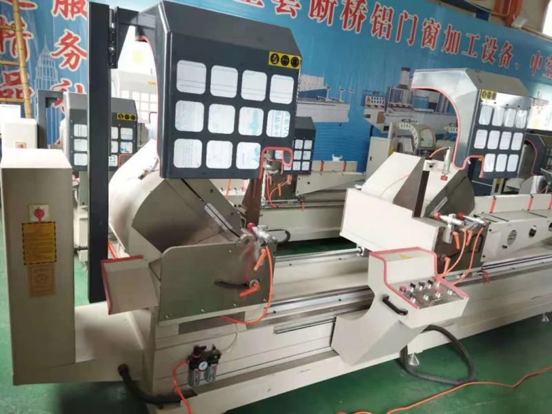 Ljz2-500X4200 Double-Head Saw CNC Cutting Machine for Aluminum Material Cutter of Aluminum Alloy Curtain Materials with Gas-Liquid Damping Cylinder