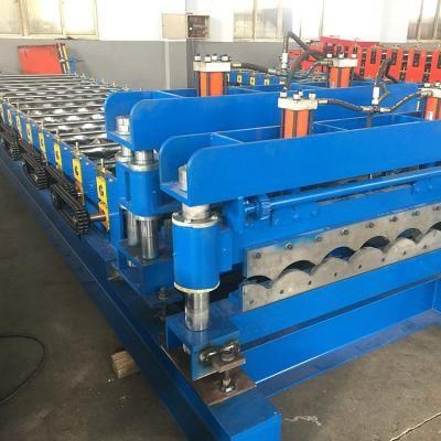 Production Machinery of 1100 Glazed Roof Tile New Design Press Step Roll Forming Machine