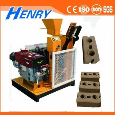 Hr1-25 Clay Brick Making Machine Diesel Engine Brick Machine