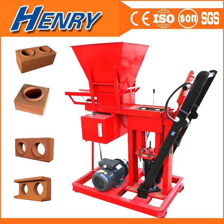 Hr1-25 Hydraulic Pressure Method Henry Block Machine, Clay Block Brick Making Plant Machinery