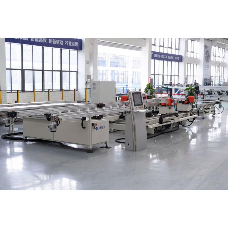 Aluminum Window Door Production Line 4 Head CNC Corner Crimping Machine