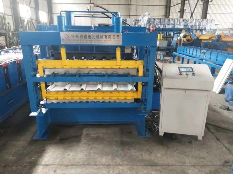 Hot Selling Three Layers Trapezoidal Roofing Sheet Automatic Roll Forming Machine