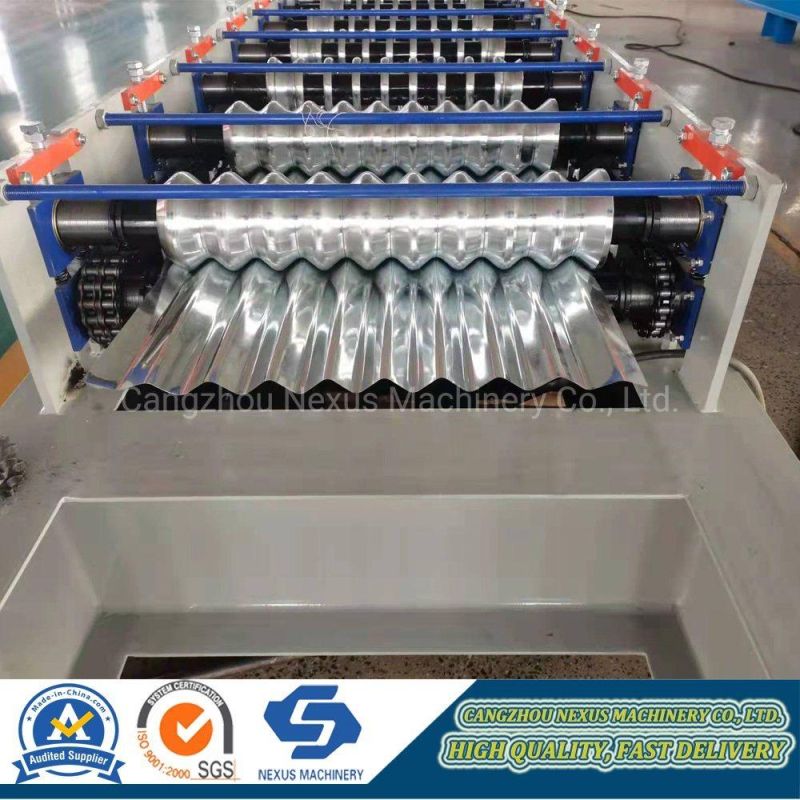 Color Steel Roofing Sheet Corrugated Steel Tile Roll Forming Machine