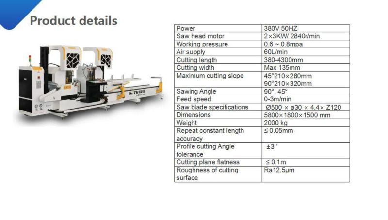 CNC Double Head Window Making Machine CNC Machine Mitre Saw Aluminum Profile Cutting Machine with CE Certificate