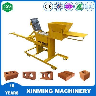 Xm2-40 Manual Hand Press Interlocking Block Machine