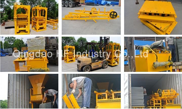 Qt3-20 Semi Automatic Hydraulic Concrete Cement Sand Interock Paving Block Making Machine