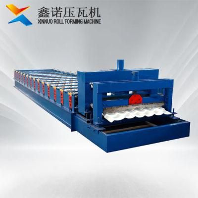 1000 Bamboo Type Glazed Aluminum Sheet Metal Roofing Rolls Forming Machine