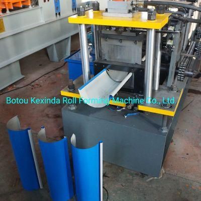China Hebei Galvanized Steel Aluminum Seamless Water Rain Gutter Forming Machine for Sale with Good Price