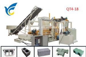 Qt4-18 Ceb Block Machine Hydraulic Press Interlock Block Making Machine