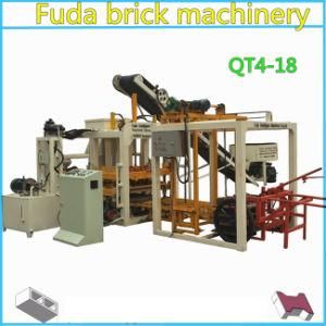 Qt4-18 Automatic Hydraulic Vibration Cement Hollow Concrete Standard Construction Brick Block Making Machine in Malta, Madagascar
