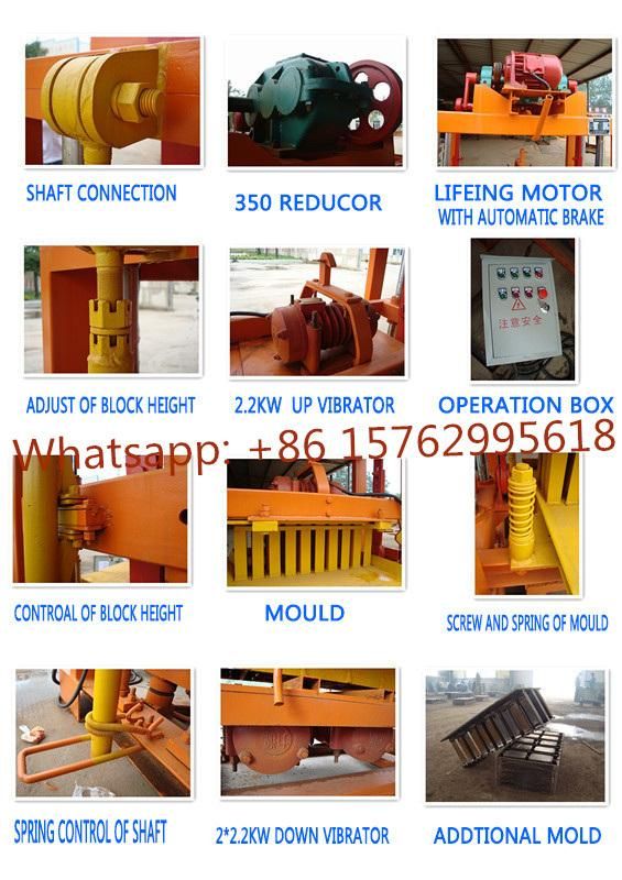 Qtj4-40 Concrete Mold Small Cement Hollow Block Making Machine