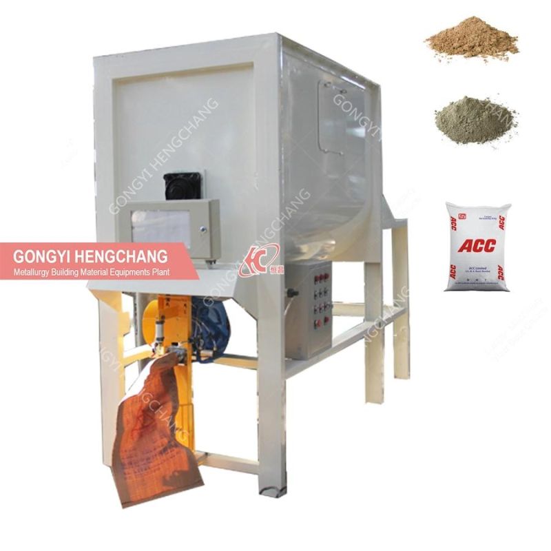 Factory Customization 5.5kw Simple Dry Mortar Wall Putty Grinding Mixing Machine Production Line Dry Mortar Mini Lime Powder Chemical Fertilizer Ribbon Mixer