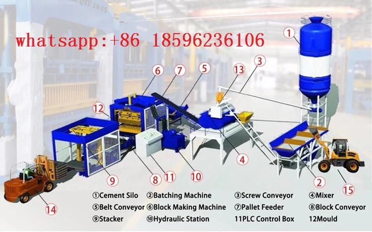 High Quality Qt4-20 Hydraulic Fully Automatic Block Making Machine Paving Machine