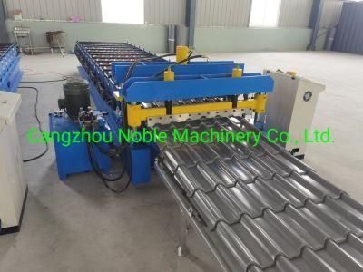 Colored Steel Popular Bamboo Type Glazed Tile Roll Forming Machine