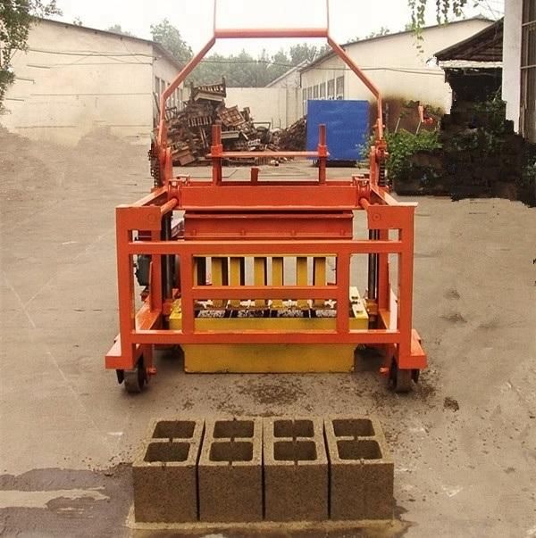 Qmj4-40 Manual Egg Laying Brick Concrete Hollow Block Making Machine