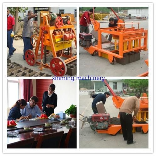 Egg Layer Block Making Machine with Concret Hollow Paver Qmy4-45