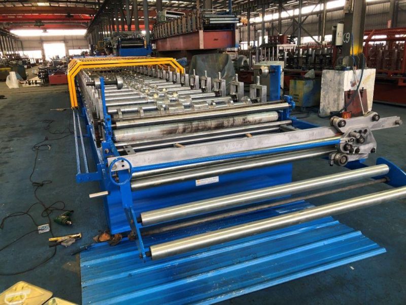 Colored PPGI /Aluminum and Galvanized Coils Metal Ibr Trapezoidal Corrugated Iron Roof Sheets Cold Rolling Mill for Roof Profile
