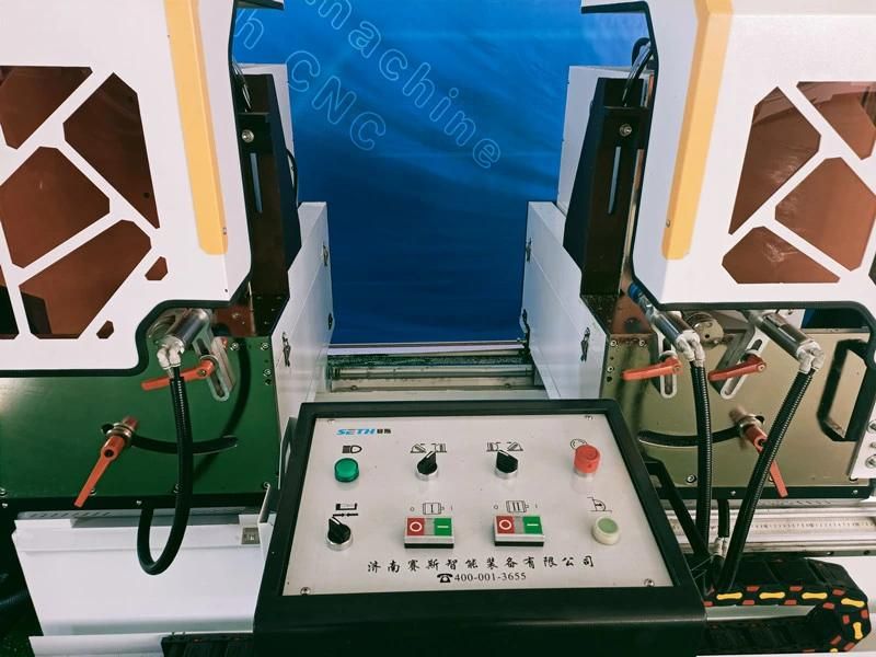 CNC Machine Double Head Cutting Saw/UPVC/PVC Profile Double Head Cutting Saw/Aluminum Cutting Machine/Window Making Machine Supplier