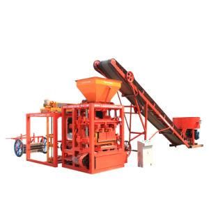 Small Cement Block Machine Qt4-24 Stabilized Concrete Interlocking Block Production