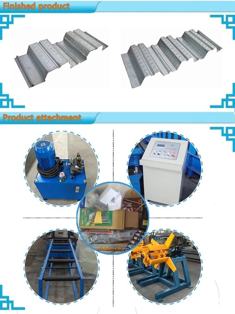 High Quality Low Cost Automatic Floor Decking Tile Panel Cutting Roll Forming Machine Manufacturer