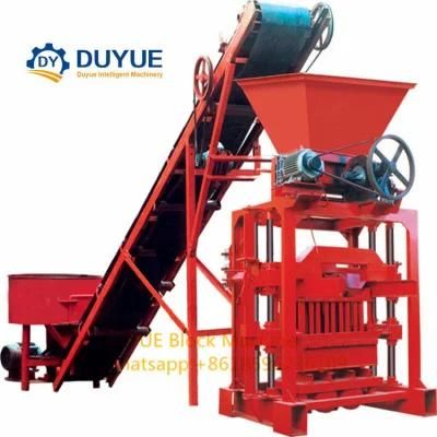 Qt40-1 Compressed Earth Clay Soil Mud Brick Block Making Machine in Zimbabwe