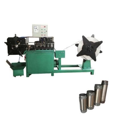 DN30-400 Car Exhaust Pipe Inner Flexible Interlocked /Stripwound Hose Forming Machine