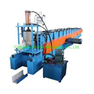 Low Price Aluminum Color Steel Automatic Roof Rain Gutter Profile Roll Forming Making Machine with 10-20m/Min Speed