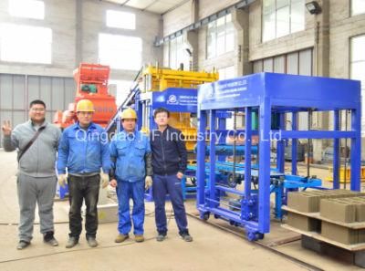 Qt5 Compressed Vibration Block Making Machine in Mongolia