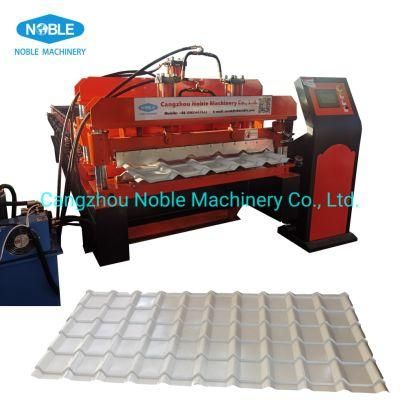 Taiwan Quality Steel Cold Rolling Tile Pressure Mould Step Tile Profile Glazed Tile Roofing Sheet Roll Forming Machine