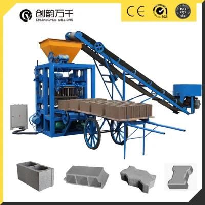 Semi Automatic 4-24 Clay Concrete Brick Block Making Machine