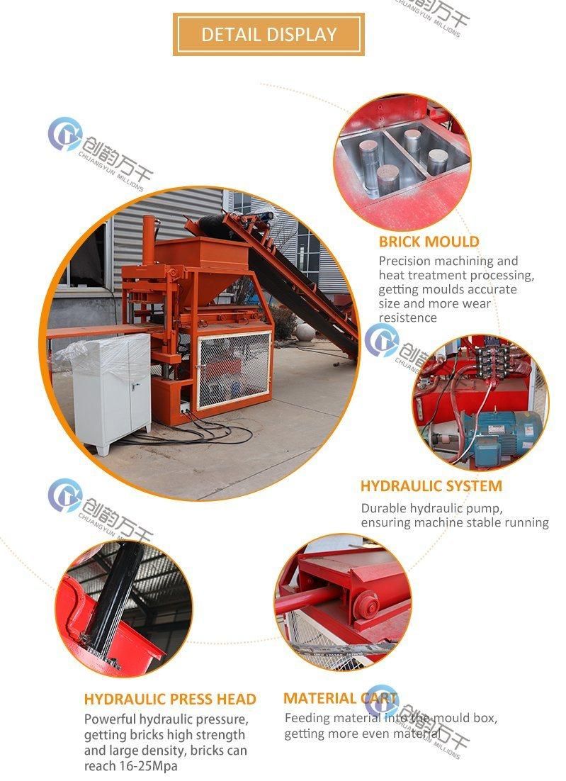 Cy2-10 Automatic Soil Cement Interlock Hydraform Pavers Clay Block Brick Making Machine